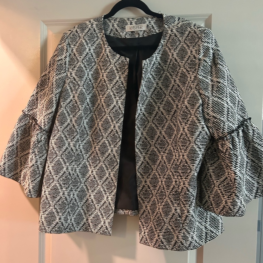 Kasper Monochrome Textured Blazer